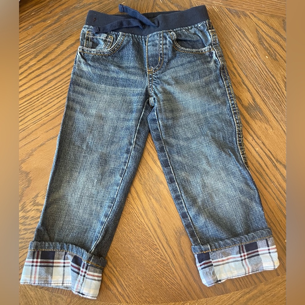 Gymboree Toddler Boy’s Cuffed Jeans w/Stretch Waistband